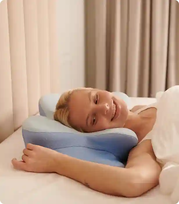 Derila Ergo Pillow &mdash; In Use Sleep Support Model